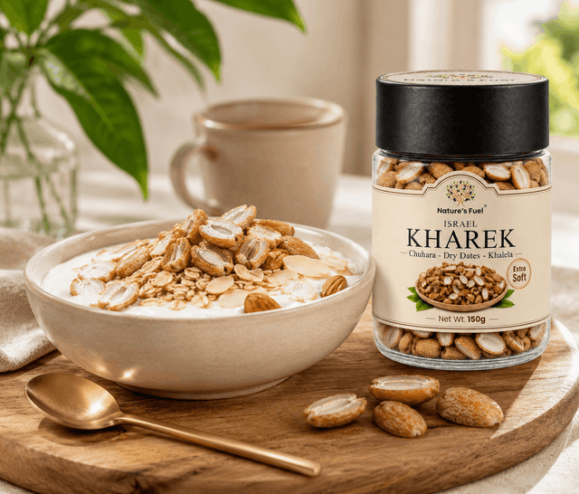 How to use dehydrated Israel Kharek - step 2: blend it, pour it, top it