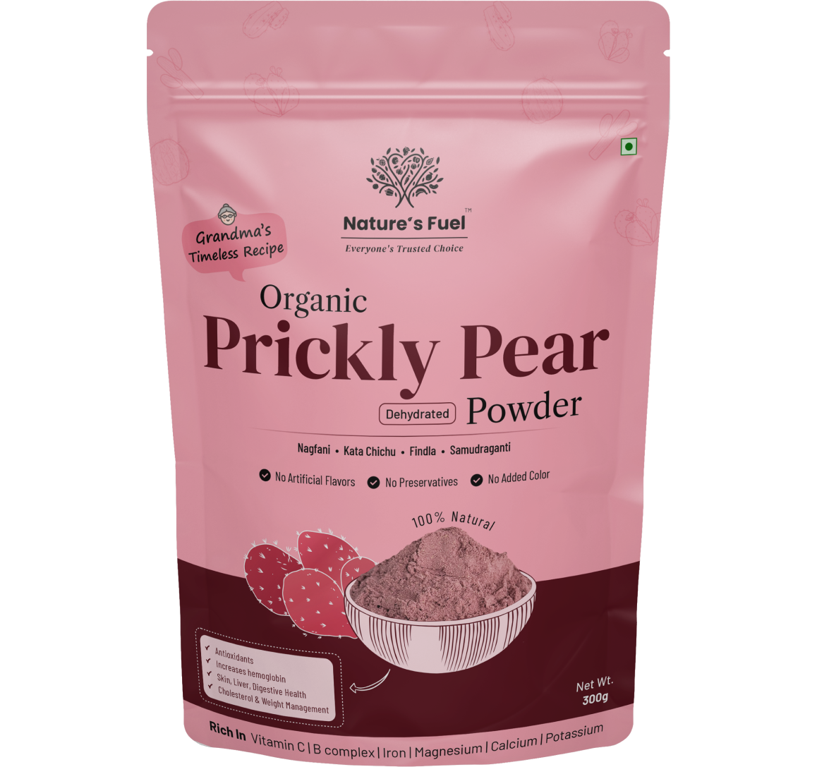 Prickly Pear - Dehydrated Organic Powder (300g) (હાથલાના ફિંડલાનો પાઉડર)