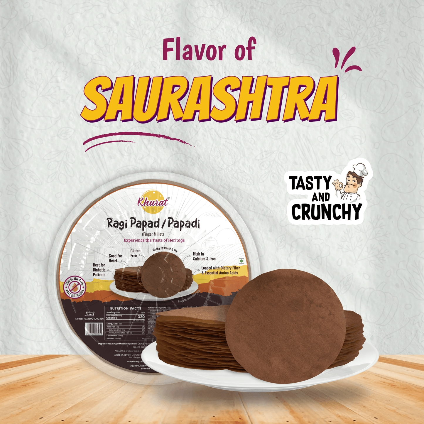 Finger Millet Papad