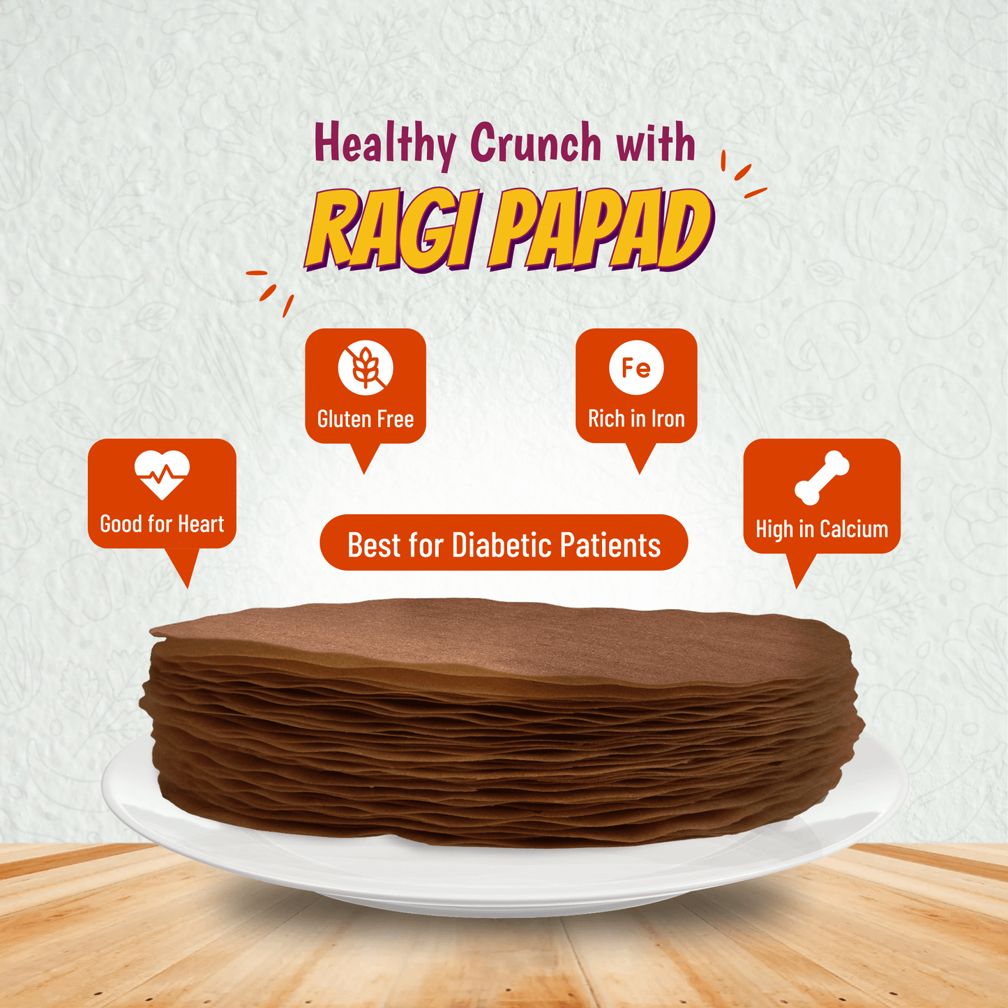 Finger Millet Papad