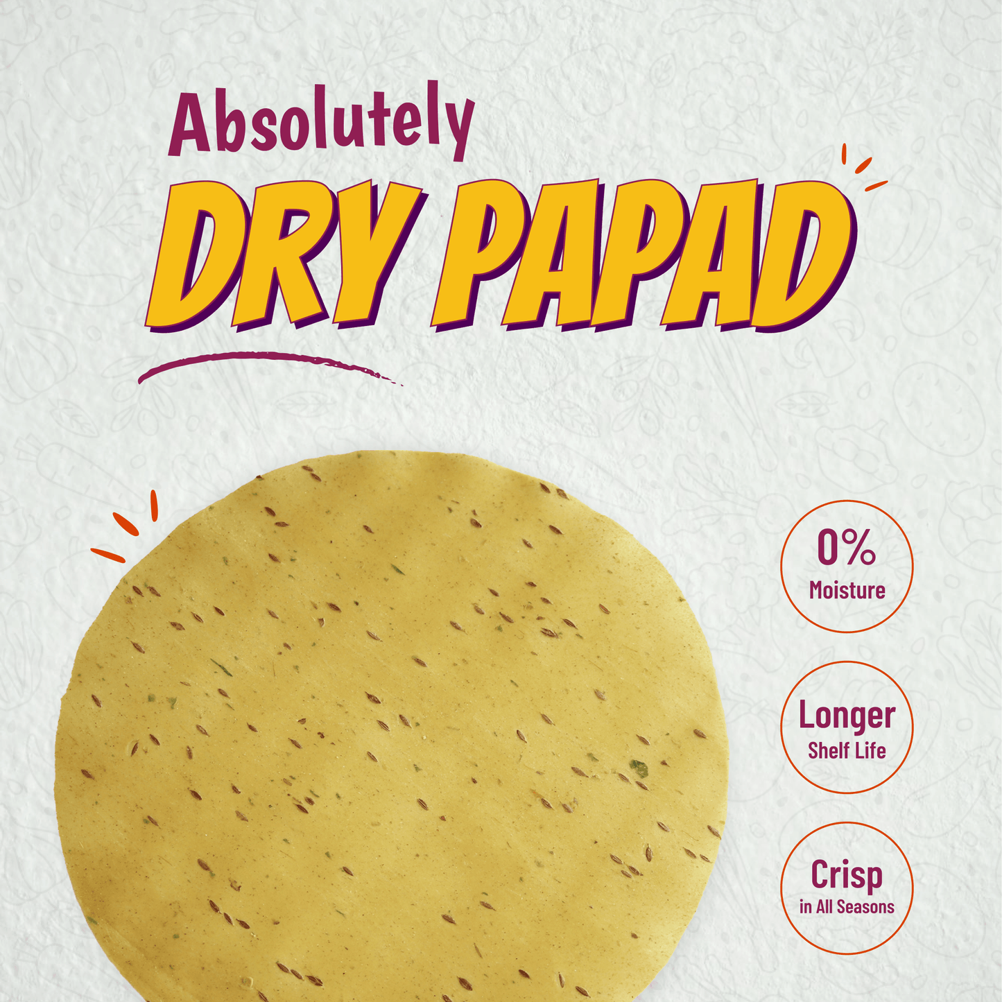 Oil Free Wheat Papad