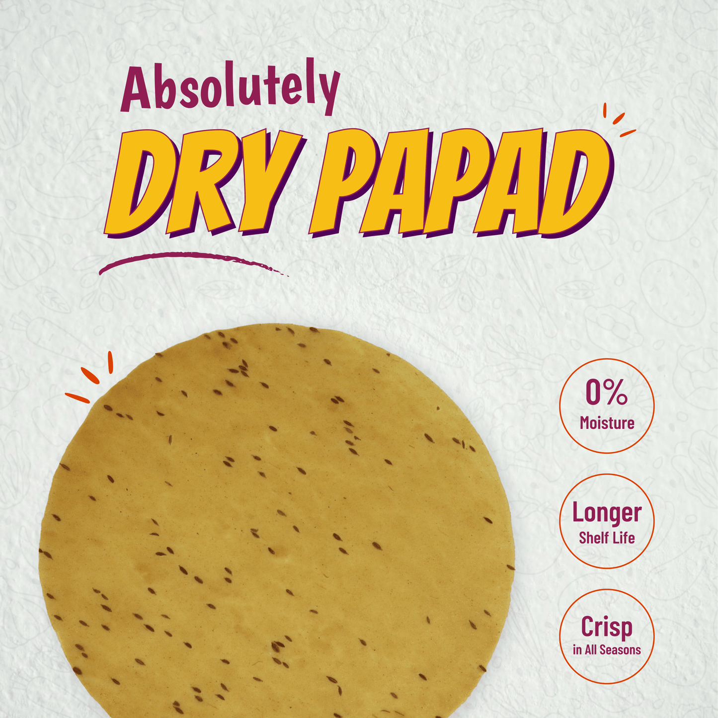 Oil Free Wheat Papad