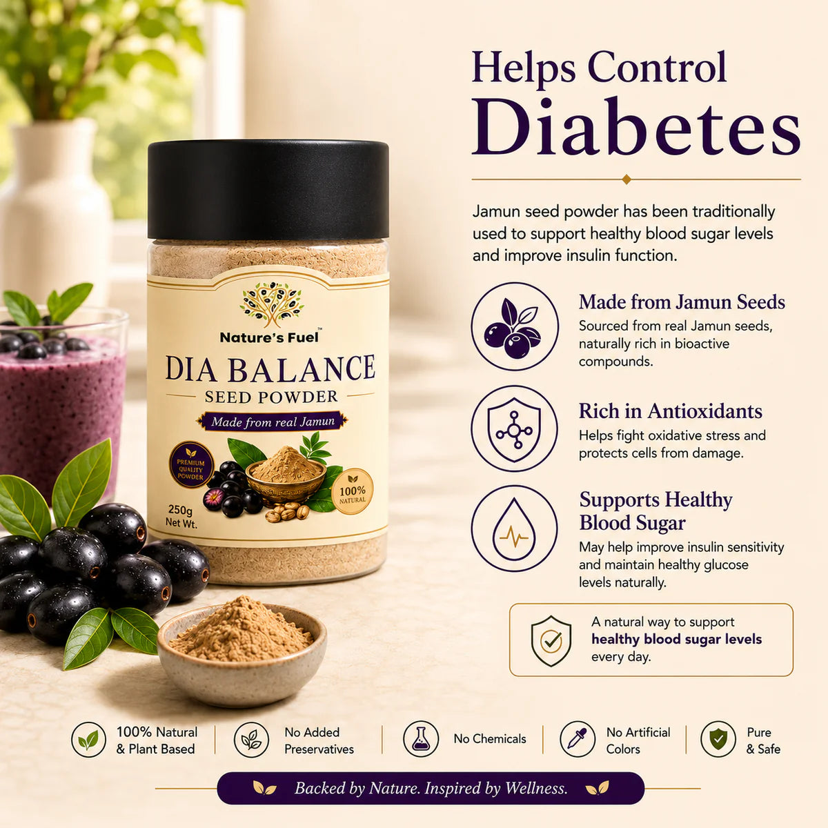 jamun seed powder for diabetes control