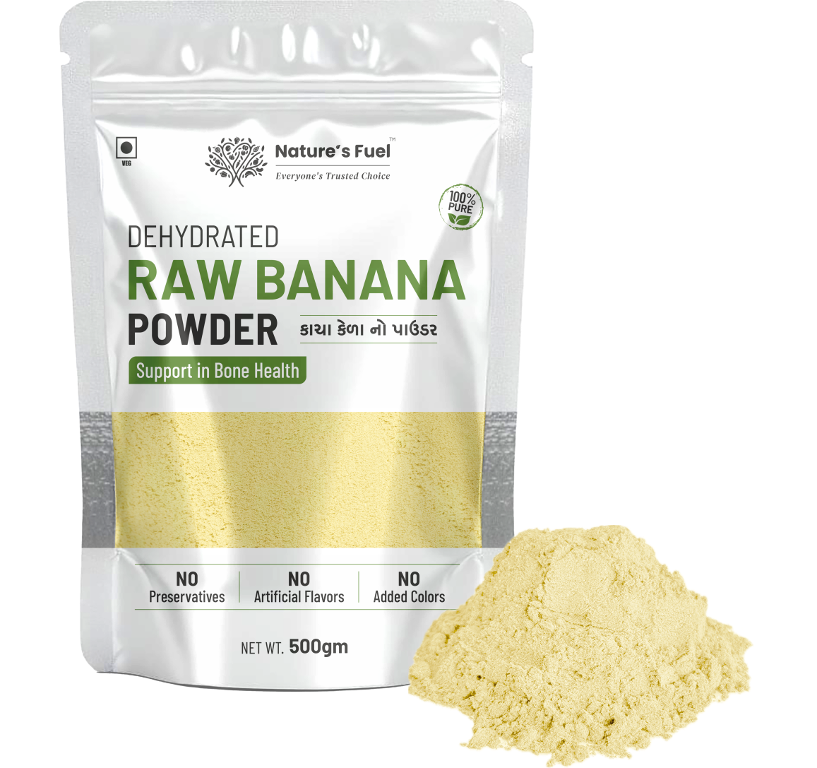 Raw Banana - Dehydrated Organic Powder (500gm) (કાચા કેળાનો પાઉડર)