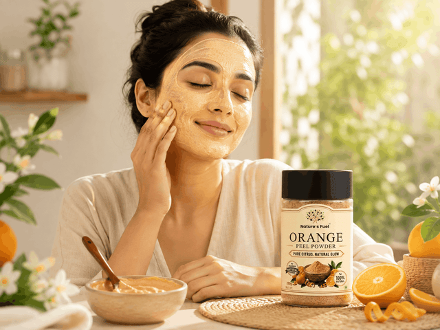 How to use orange peel powder - step 3: use once or twice a week