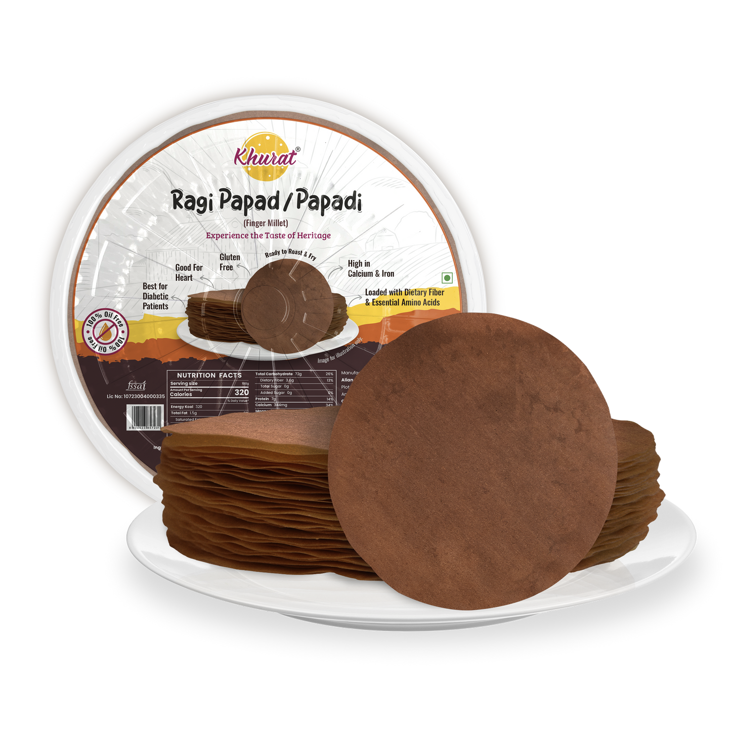 Finger Millet Papad