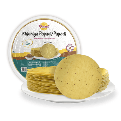 Rice Khichiya Papad, Jeera (cumin) flavour, pack shot